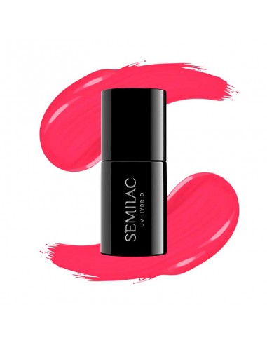 Esmalte semipermanente Semilac - 042 Neon Raspberry - 7ml