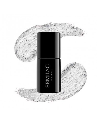 Esmalte semipermanente Semilac - 292 Silver Shimmer - 7ml
