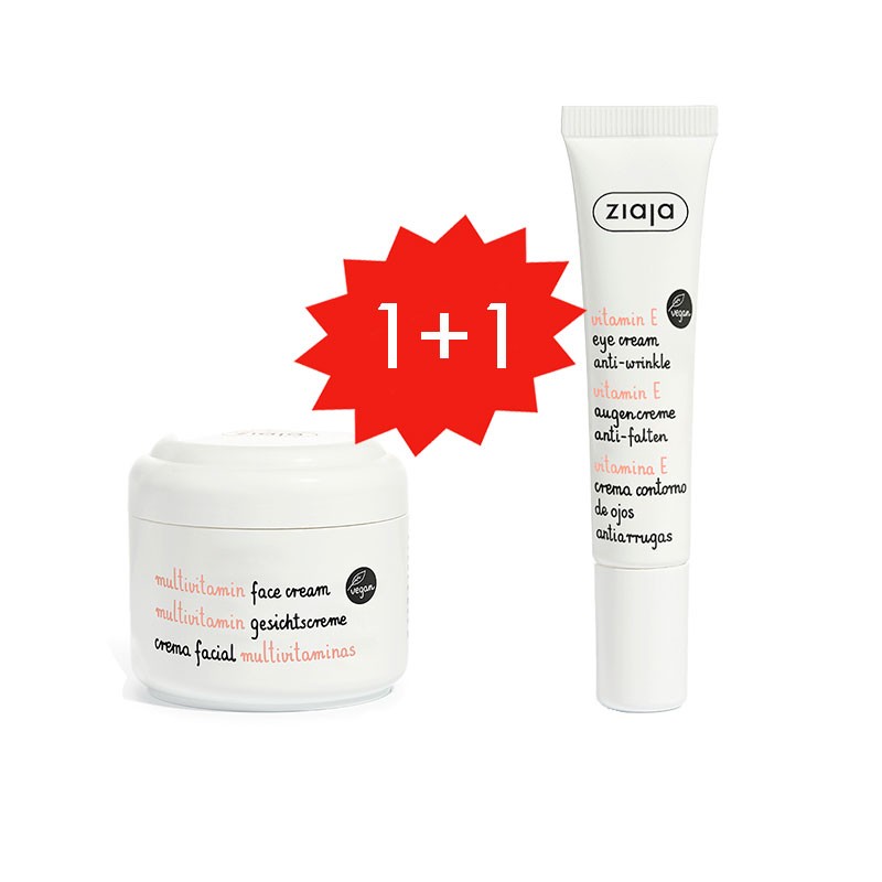 Set MULTIVITAMINAS Crema facial regeneradora + Contorno de ojos ¡Gr...