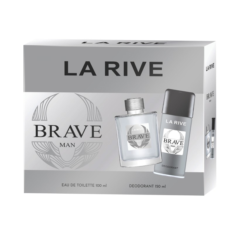 BRAVE Set de regalo para hombre 100ML/DEO 150MLLA RIVE