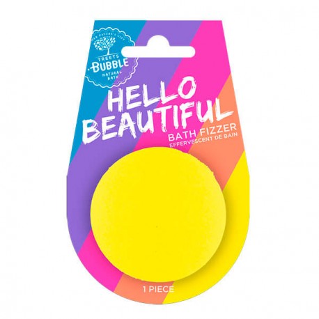 Treets Bubble bomba de baño con mensaje Hello Beautiful