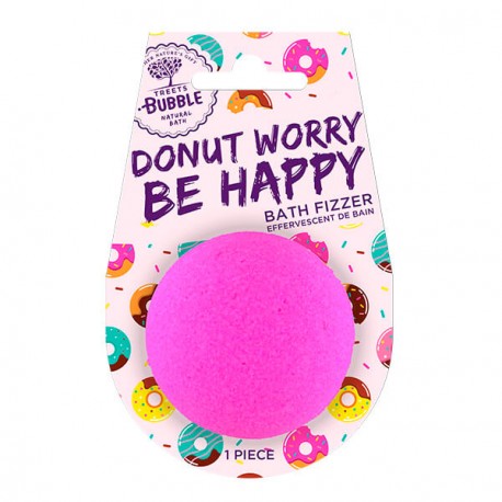 Treets Bubble bomba de baño con mensaje Be Happy