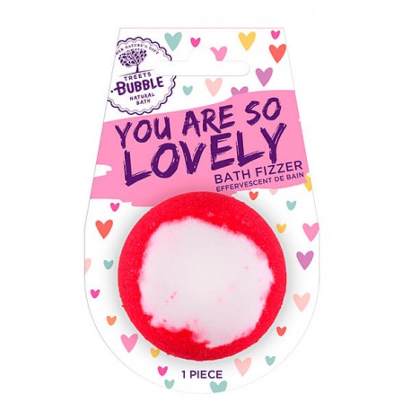 Treets Bubble Bomba de baño con mensaje So Lovely