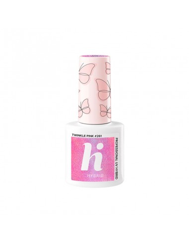 Esmalte semipermanente 5ml hi Hybrid - 261 Twinkle Pink