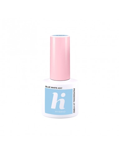 Esmalte semipermanente 5ml hi Hybrid - 317 Blue White