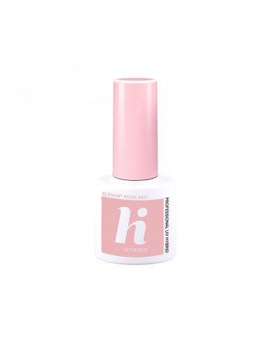 Esmalte semipermanente 5ml hi Hybrid - 421 Elegant Nude