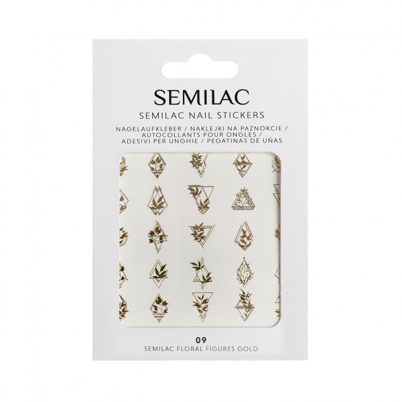 Stickers para uñas Semilac - 06 Xmas theme Gold