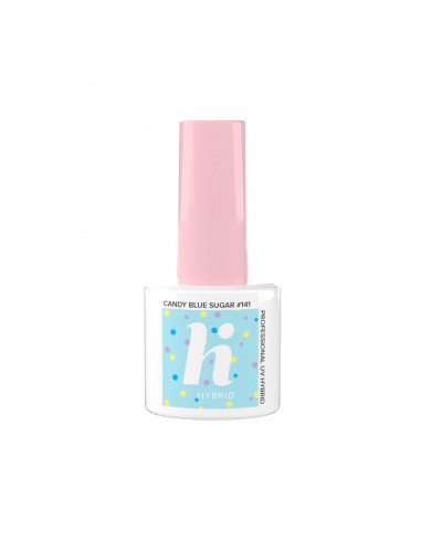 Esmalte semipermanente 5ml hi Hybrid - 141 Candy Blue Sugar