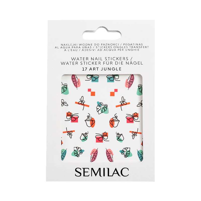 Stickers al agua para uñas Semilac - 16 Art Flowers