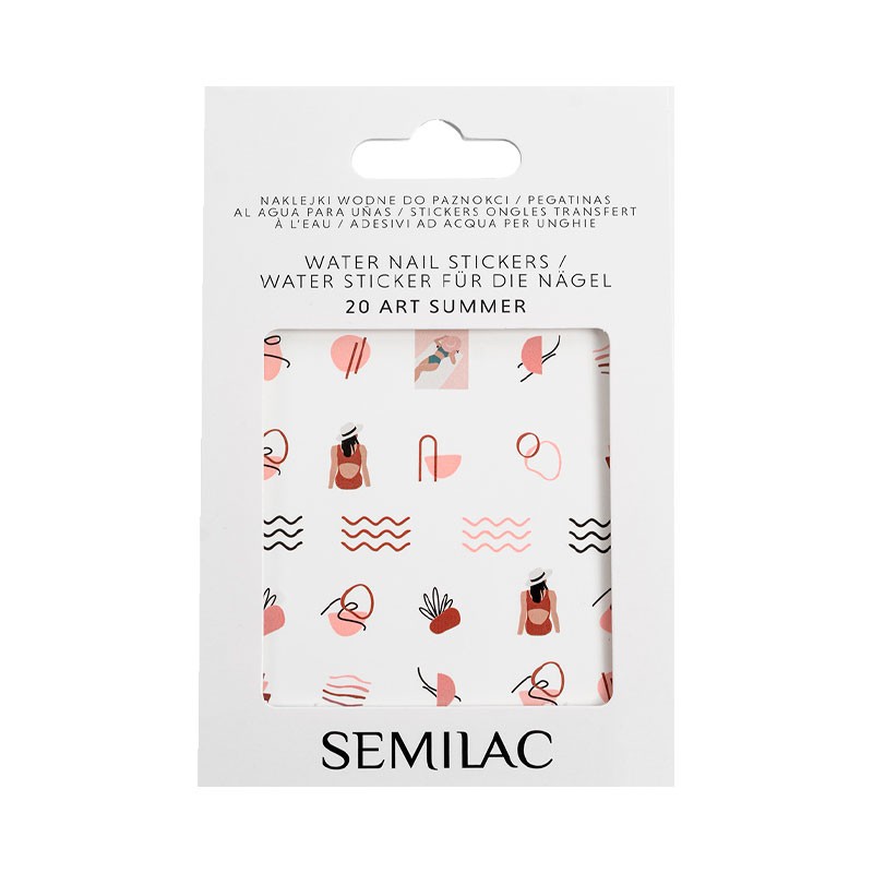 Stickers al agua para uñas Semilac - 16 Art Flowers